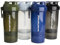 Smartshake O2GO 4er-Pack Protein Shaker Flasche 600 ml | 20 oz – Shaker mit Pulverfach – Auslaufsicherer Schraubdeckel – BPA frei – Unisex Gym Shaker – Nebelgrau, Armeegrün, Schwarz, Marineblau