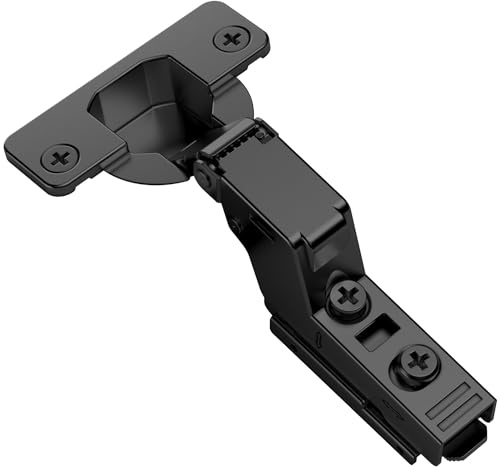 Kimdot Bisagras de armario de cocina ocultas sin marco, 4 piezas, 35 mm, copa de 105 grados, ajustable, tres vías, cierre suave, cierre automático, bisagra europea sin alas