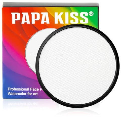 Maquillage Halloween, yisight Maquillage Enfant, Body Painting, Maquillage Halloween Adulte,Peinture Visage, Halloween Carnaval Théâtre Cosplay (Blanc)