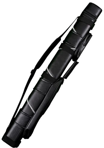 Accuplay Billiards 2X2 Hard Pool Cue Stick Carrying Case Black White