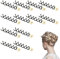 12 Stück Perle Spirale Haarspange Haarspiralen,Rotierende, Spiral Haarnadeln für DIY Haar Stil, Perfect for Everyday & Special Occasions, Geeignet für Langes & Dicks Haar(Beige, 6.5×1.5cm+14mm Perle)