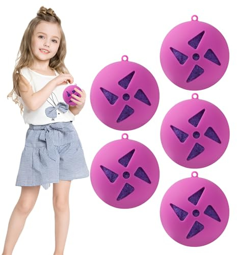 Acunny Reusable Water Balls - Fun Splash Balls Set of 5 Fun Balloons for Outdoor Garden Summer Girls Outdoor Toy