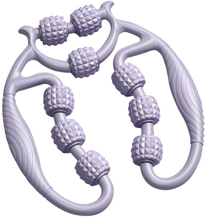 Beinmassagegerät Mit 9 Rollen Aus Schaumstoff – 3D-Ring-Design for Oberschenkel Und Waden, Myofasziale Entspannung, for Frauen(A)