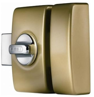 ABUS V83 CB45 F9 C Schloss 83 mit Zylinder und Knopf, Durchmesser 45 mm, chromfarben satiniert