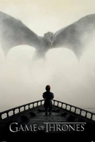 Close Up Game of Thrones - Poster (A Lion & A Dragon) (GröÃƒþe: 61cm x 91,5cm)