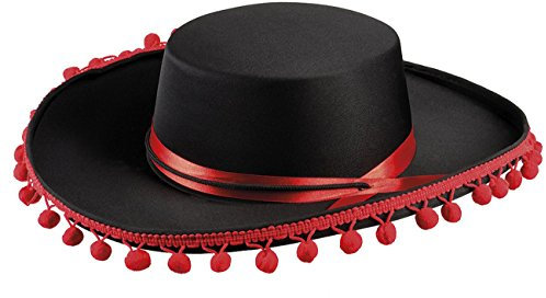 Boland 04264 – Hatt Espagnol Deluxe, svart, män, Spanier, Torero, tjurkamp, huvudbonad, karneval, temafest