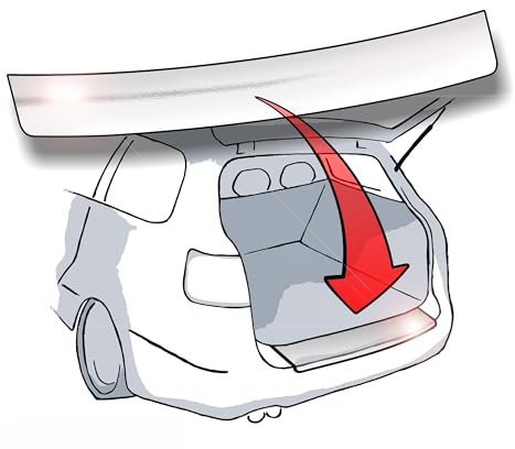LACKSCHUTZSHOP Ladekantenschutz passend für VW Cross Polo V (Typ 6R ab BJ 2010) - Chrom/Chrome hochglänzend
