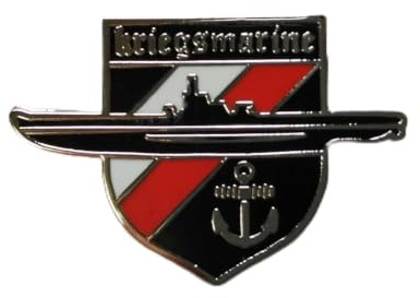 WW2 Deutsche Militärarmee Kreuz U Boot Pin Abzeichen Metall Brosche