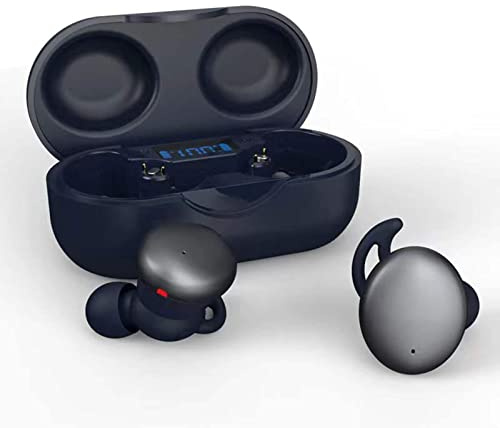 Écouteurs Bluetooth sans fil intraauriculaires avec arceau d'oreille Écouteurs sans fil avec microphone LED Affichage de la puissance Annulation du bruit Étanche Sans fil Son stéréo HiFi