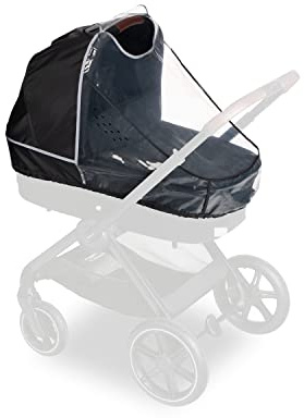 Hauck Universellt regnskydd barnvagn babybadkar, reflekterande kant, kontaktfönster, bra luftcirkulation, enkel fastsättning, kompatibel med hauck Runner serien, transparent