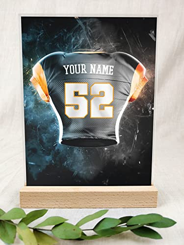Cincinnati Fanartikel Acryl Tafel - Personalisiertes Geschenk, Football, American Football, Geschenke Jungen, Fanartikel, Fanartikel Kinder, Fan Geschenke, Cincinnati Trikot für Cincinnati-Fans