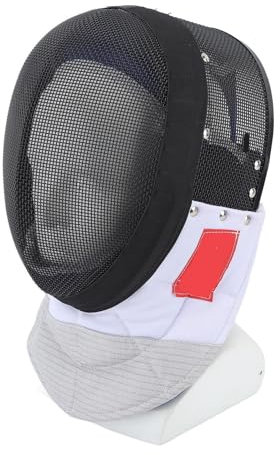 Keenso Fecht-Sportmaske, Bequem, Leicht, Langlebig, Schwarz, für Tägliches Training und Wettkampf (XL