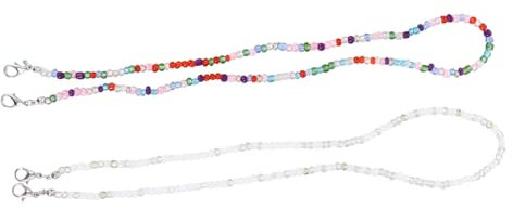 DOITOOL 2stücke Anti-rutsch Masken Lanyard Mit Vielseitiger Kettenfunktion Für Brillen Und Masken Langlebiges Material Längere Für Anwendung Bunte Kreative Designs Für Alltag Und Outdoor