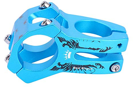 Yosoo Health Gear Wake 31,8 Mm Fahrradlenkervorbau aus Aluminiumlegierung, Langlebige und Starke Lenkervorbauten, Modische Stilfarben, Rutsch- und Stoßfestigkeit, Leichtes Design, mit Ausgehöhltem