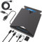 External Blu-ray Drive, USB 3.0 & Type-C Blu Ray Drive DVD/BD Player Blu Ray Burner Writer, Portable 3D CD DVD Burner Slim Optical Blu-ray Drive for Laptop PC Desktop Windows 11 10 Mac OS