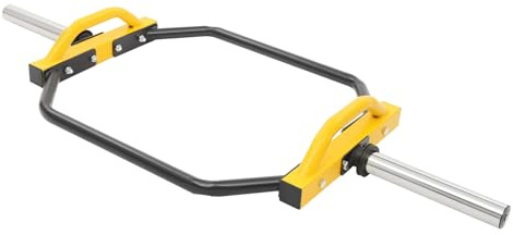 Hexagon Hantelstange Lang Kurzhantelstange Stahl Langhantelstange Langhantel 50mm-Scheibenaufnahme Etwa-4-Hantelscheiben/Eine-Seite Barbell Hex Bar Trap Hexagon Dumbbell Bar Fitnessgerät