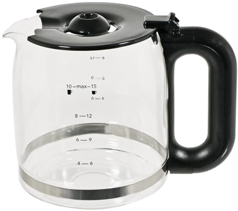 SPARES2GO Glass Carafe Pot Jug for Russell Hobbs Coffee Machine (213070-56, 213070, 2130070)