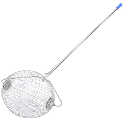 Wisoqu Nut Harvester Ball Picker, Stainless Steel Adjustable Lightweight Collect Walnuts, Pecans, Crab Apples, Darts and Small Fruit, Nut Gatherer