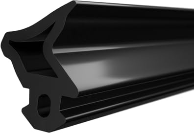 DQ-PP Joint d'étanchéité pour fenêtre – Noir – 50 m – S-1110 – Pour fenêtres PVC DECEUNICK – Joint en caoutchouc – Joint d'étanchéité en plastique pour fenêtre – Joint de profil pour porte et fenêtre