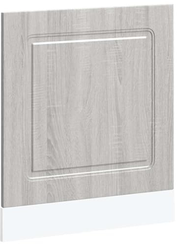 HETFTJN Mascherina per lavastoviglie Kalmar Grigio Sonoma 60 x 1,5 x 67 cm in legno con moderno frontale per cucina, credenza cucina buffet