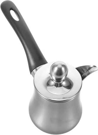 MALUGOGO Bricco per Latte in Acciaio Inossidabile 350ml per Piano Induzione con Capacità Professionale per Schiumare per Cucina e Uso Domestico