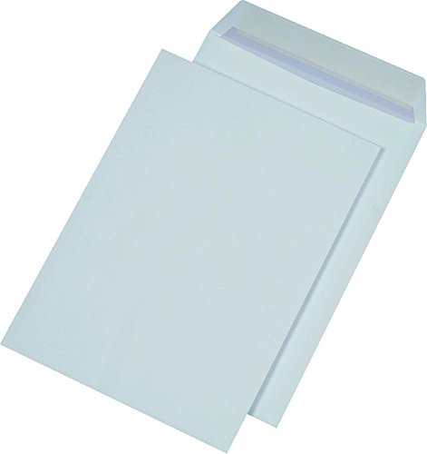 Versandtaschen B4, ohne Fenster, haftklebend, 120 g/qm, weiß, 250 Stück Klebeart haftklebend Grammatur 120 g/qm, weiß Inhalt 250 Stück