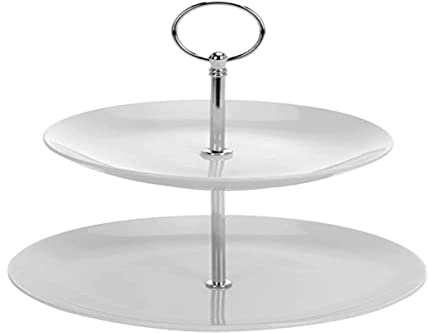 Della Cucina Porselein - Soporte para Tartas (2 Capas)