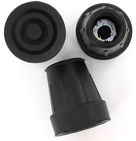 Lifeswonderful® - 20 Stück Strapazierfähige Gummifuß 16mm für Krücken Gehstöcke