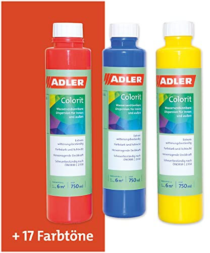 ADLER Colorit-AF 502 Abtönfarbe 250ml Orange Wandfarbe Volltonfarbe