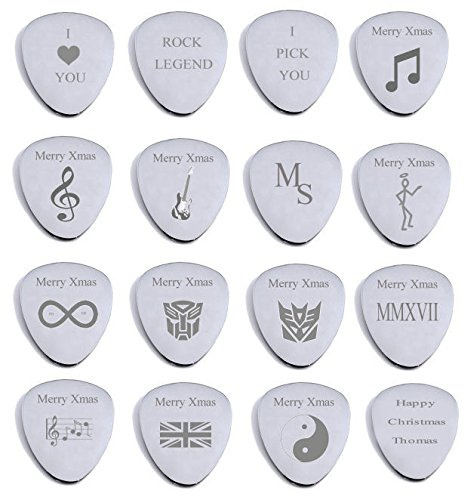 Plektrum für Gitarre, von Hand graviert, Plektrum mit Tasche ONE I Pick You