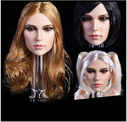ZSMD 1/6 Weibliche Schönheit Kopfform Action Puppenkopfform Für HT VERYCOOL TBLeague Hottoy Play Phicen (A)