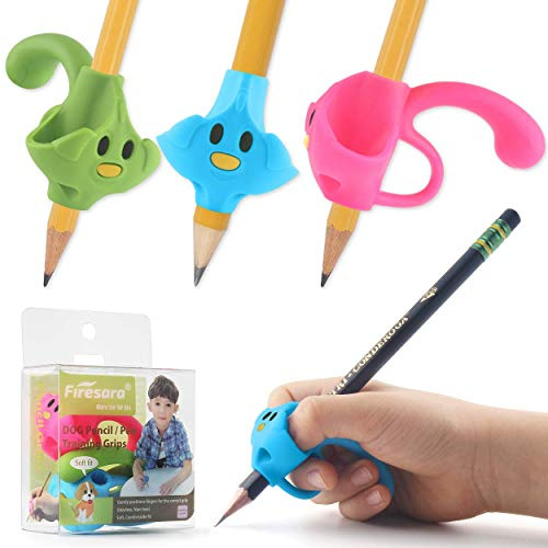 Firesara Top Class Pencil Grips, Nuovo Brevetto Originale,Cinque Dita Fisse Iscritto Correzione Dispositivo Calligrafia Aiuti per Esigenze Particolari(3pcs)