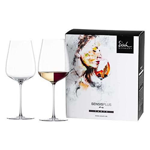 EISCH Allroundweinglas Essenca Sensisplus Kraftvoll & Reichhaltig (2 Stück), Weingläser für vollmundige Rotweine, spülmaschinenfeste Kristallgläser, Made in Germany (Art.-Nr. 180096)