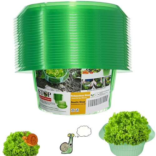 VDYXEW Upgrade Verstärkt Schnecken-Schutz | Schneckenkragen für Ihre Salatpflanzen und Kohl | Schneckenabwehr ohne Chemie |(68g/ stücke)