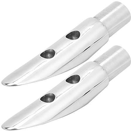 Buachois 2 Pezzi Corrimano per Tubo Terminale per Barca Corrimano 22mm (7/8 Pollici) Diametro Interno Corrimano in Acciaio Inox 316per Montaggio Ringhiera per Tubo Nautico 7/8 Pollici