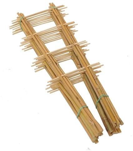 DIXIE STORE Lot de 10 treillis en bambou - Longueur : 45 cm - Pour tomates, concombres et plantes grimpantes