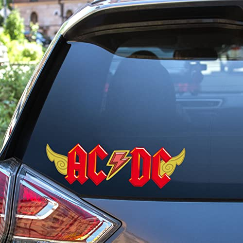 AC/DC Aufkleber Sticker Heckscheibe Autoaufkleber Logo Rot für Kühlschranxk