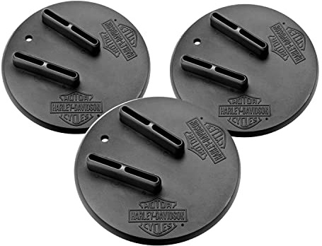 HARLEY-DAVIDSON B & S Jiffy Stand Coaster - Seitenständer-Unterlage Anti-Rutsch, 3er Pack
