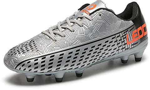 LEOCI Men's Soccer Cleats Women Outdoor Frim Ground Football Shoes