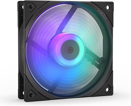 ENDORFY Fluctus 120 PWM ARGB, Standard PC-Gehäuselüfter, 120mm ARGB, Push und Pull Ausrichtung, hohe Leistung gegen Strömungsbeschränkungen, integrierte Anti-Vibrationspads, EY4A002