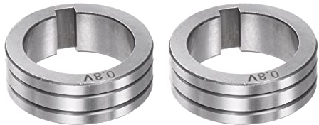 sourcing map 2pcs Mig Welder Wire Feed Drive Roller 30mm x 22mm x 10mm x 4mm Keyway Width Roll Parts Replacement U Groove 0.03-0.04