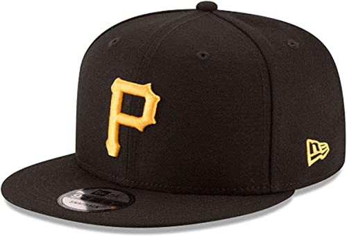 New Era MLB 9FIFTY Adjustable Snapback Hat Cap One Size Fits All, Pittsburgh Pirates, One Size