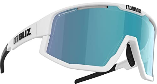 Bliz Fusion Photochromic Sportbrille, matt white-brown w blue multi
