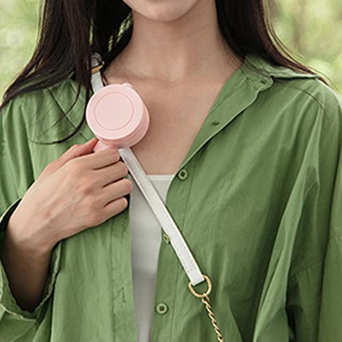 Klingenlos Mini Clip Kühler Lüfter, Hals Ventilator Taillen, wiederaufladbar USB Ventilator mit 3 Gang Geschwindigkeiten, persönlicher Ventilatoren für Reisen, Sport, Innen, Outdoor (Rosa)