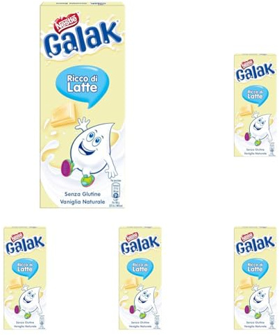 Galak Tavoletta di Cioccolato Bianco, 100g (Confezione da 5)