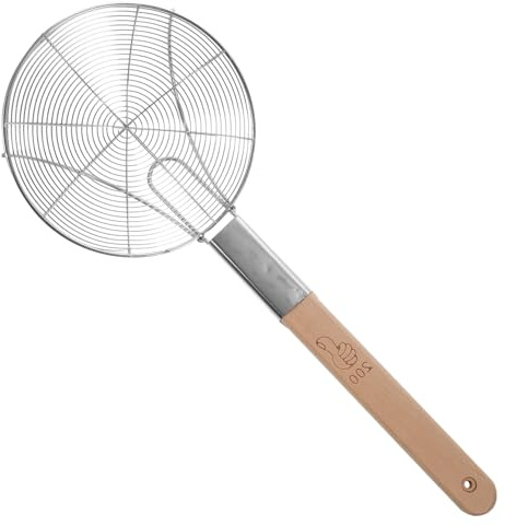 Cabilock Cucchiaio Schiumarola Colino Per Scolapasta in Acciaio Inox Manico Per Uso in Cucina (20 Cm)