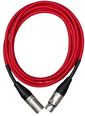 CASCHA Cavo per microfono Advanced Line, rosso, 15 m