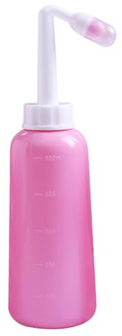 Perineal Bottle, 500ml Handheld Upside Down Peri Bottles with Cover, Portable Perineal Bottle for Postpartum Care, Bidet Perineal Cleansing and Recovery for New Mom
