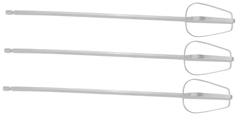 MAGICLULU 3 Pièces Accessoires Batteurs Acier Inoxydable pour Mixeur Électrique Fouets Remplaçables pour Batteur à Main et Perceuse Mélangeur Polyvalent pour Pâtes Farces et