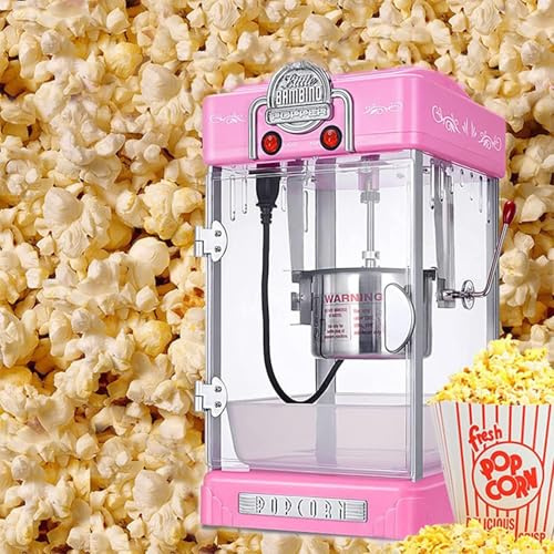 Popcorn Popper Maker, Fully Automatic Commercial and Household Machine for Kids Parties and Home Cinema